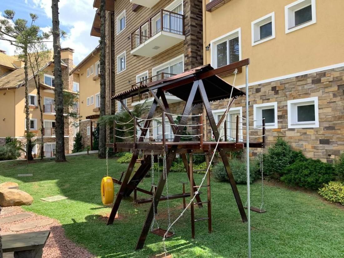 Apto 103 B,2, Proximo A Museus E Restaurantes, Condominio Com Piscina Aquecida. Gramado Exterior foto